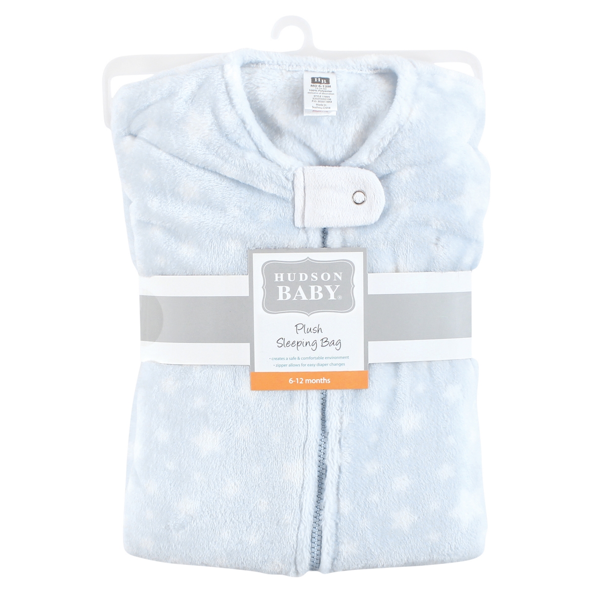 Hudson Baby Baby Boys h Sleeping Bag, Sack, Blanket, Light- Blue stars