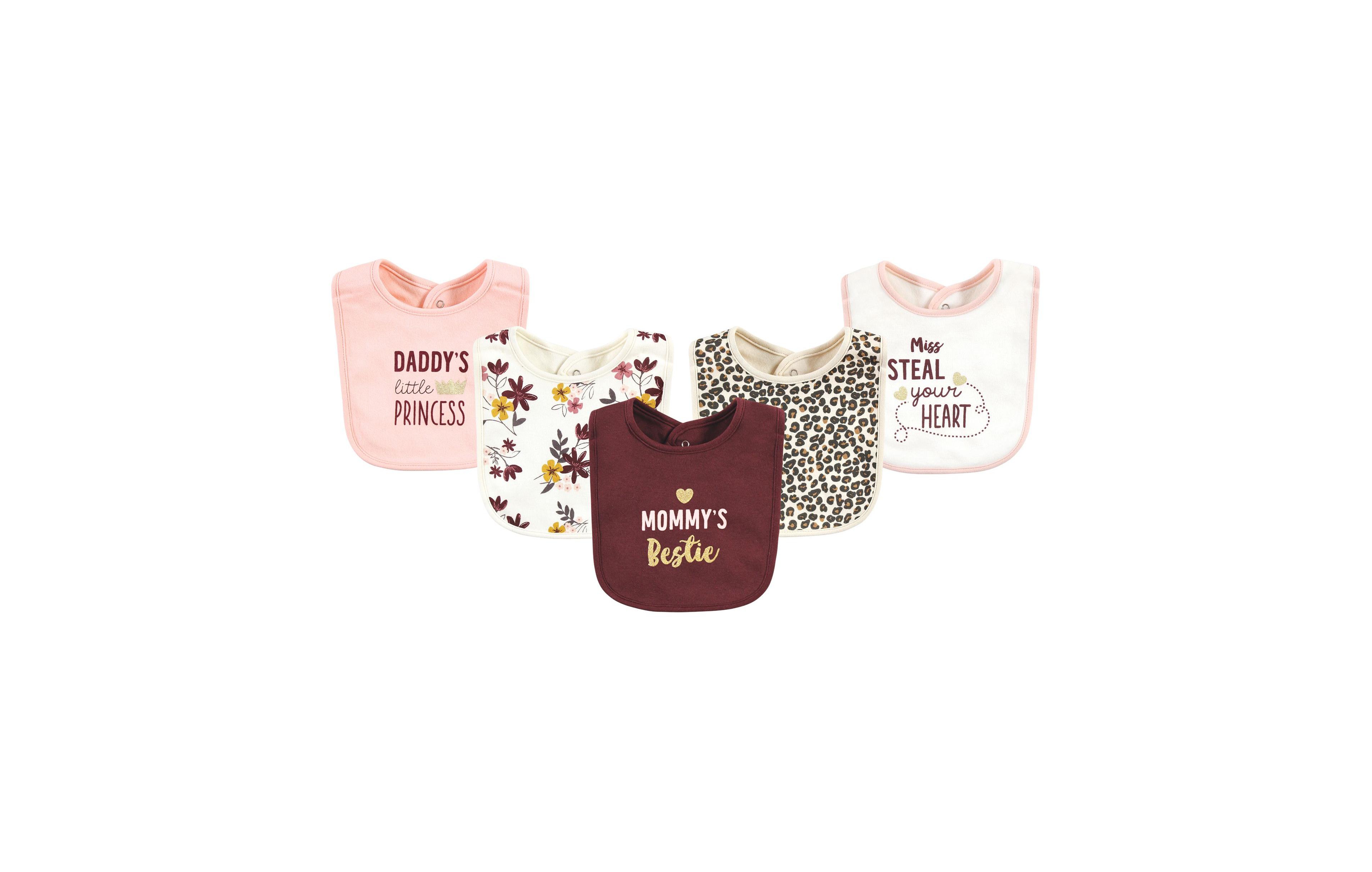 Hudson Baby Girls Absorbent Cotton Feeding Guards