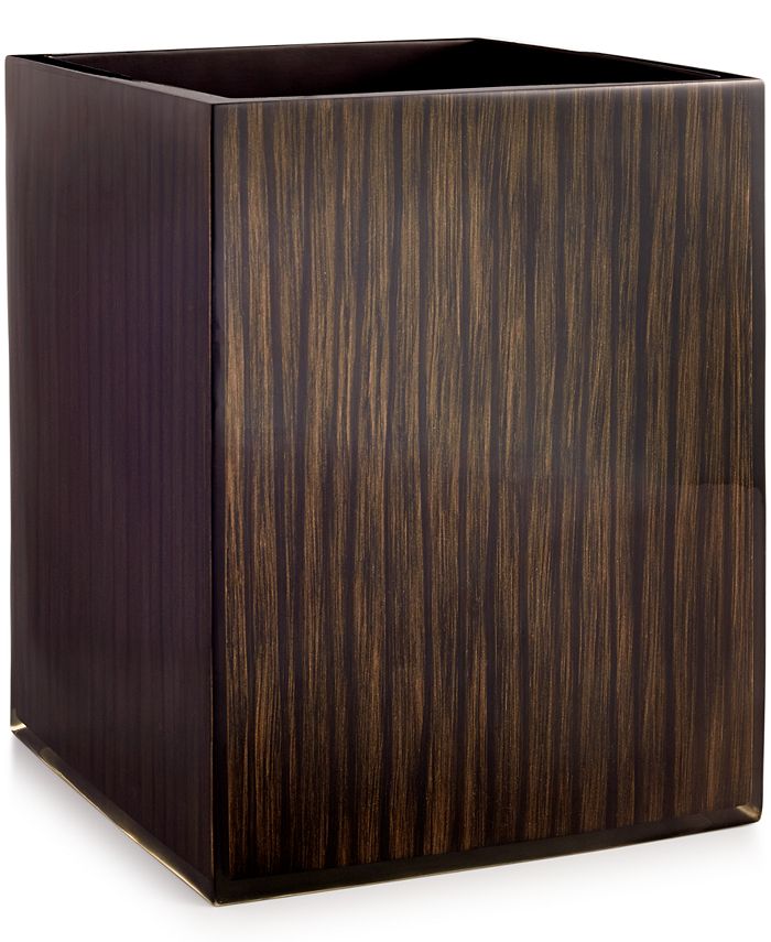 Hotel Collection CLOSEOUT! Wood Veneer Wastebasket, Created for Macy's
