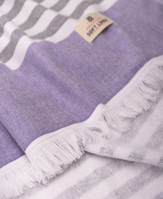 Peshtemal 100% Turkish Cotton 4-Pack Beach Towels, 35" x 60" 