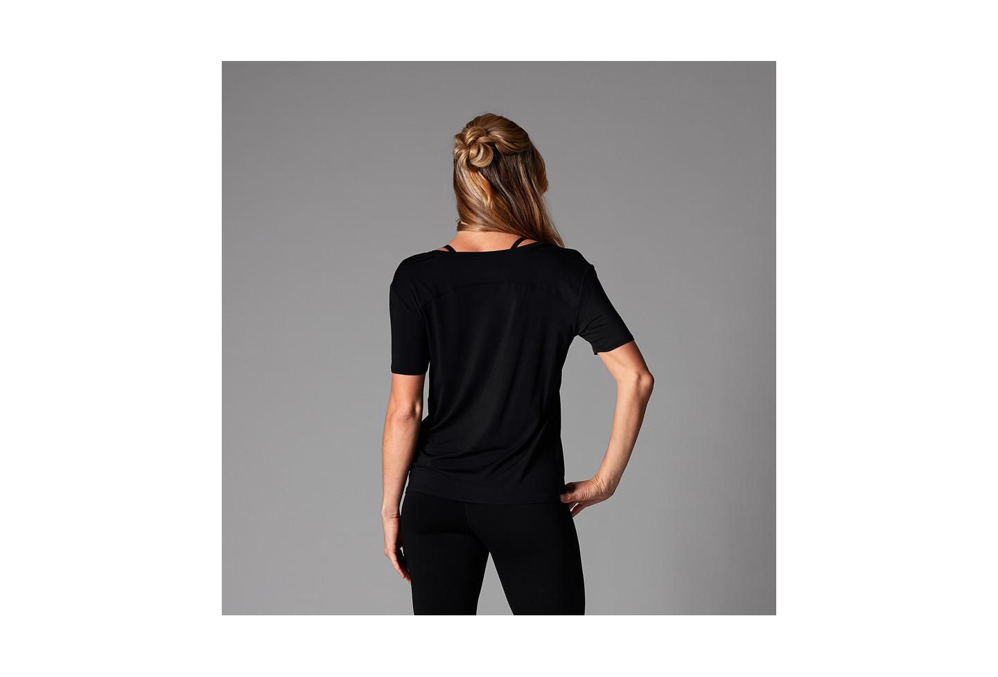 Женская футболка Tavi Everyday V-Neck, цвет: Эбеновый — фото 3