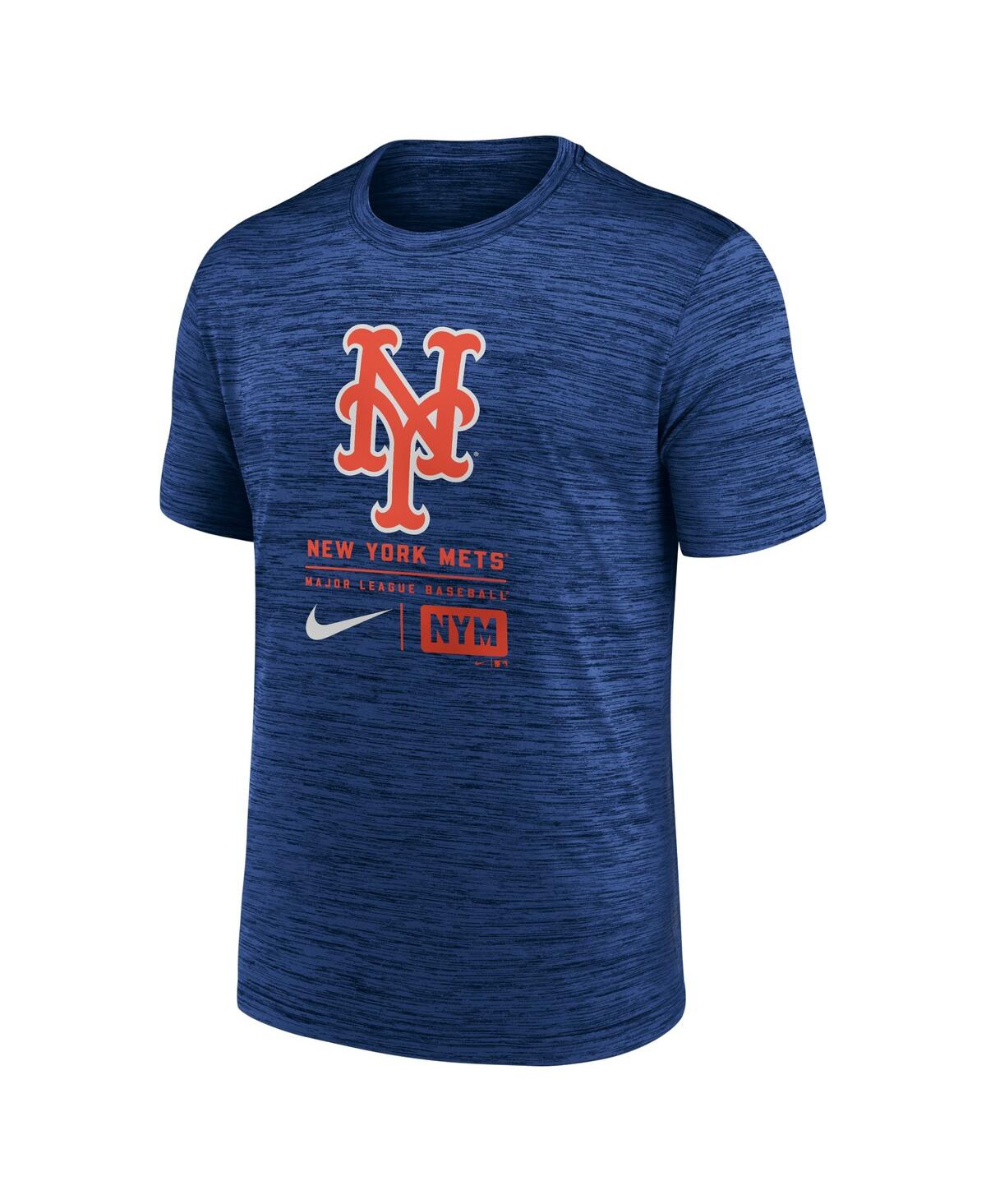 Nike Men'sNew York Mets Large Logo Velocity T-Shirt - Royal