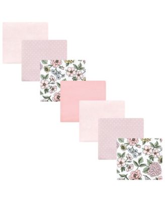 Girls 7Pk Flannel Receiving Blanket (Cotton Poly)