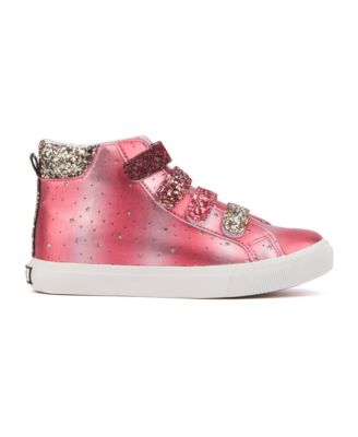 Girls Rain Bow High Top Sneaker
