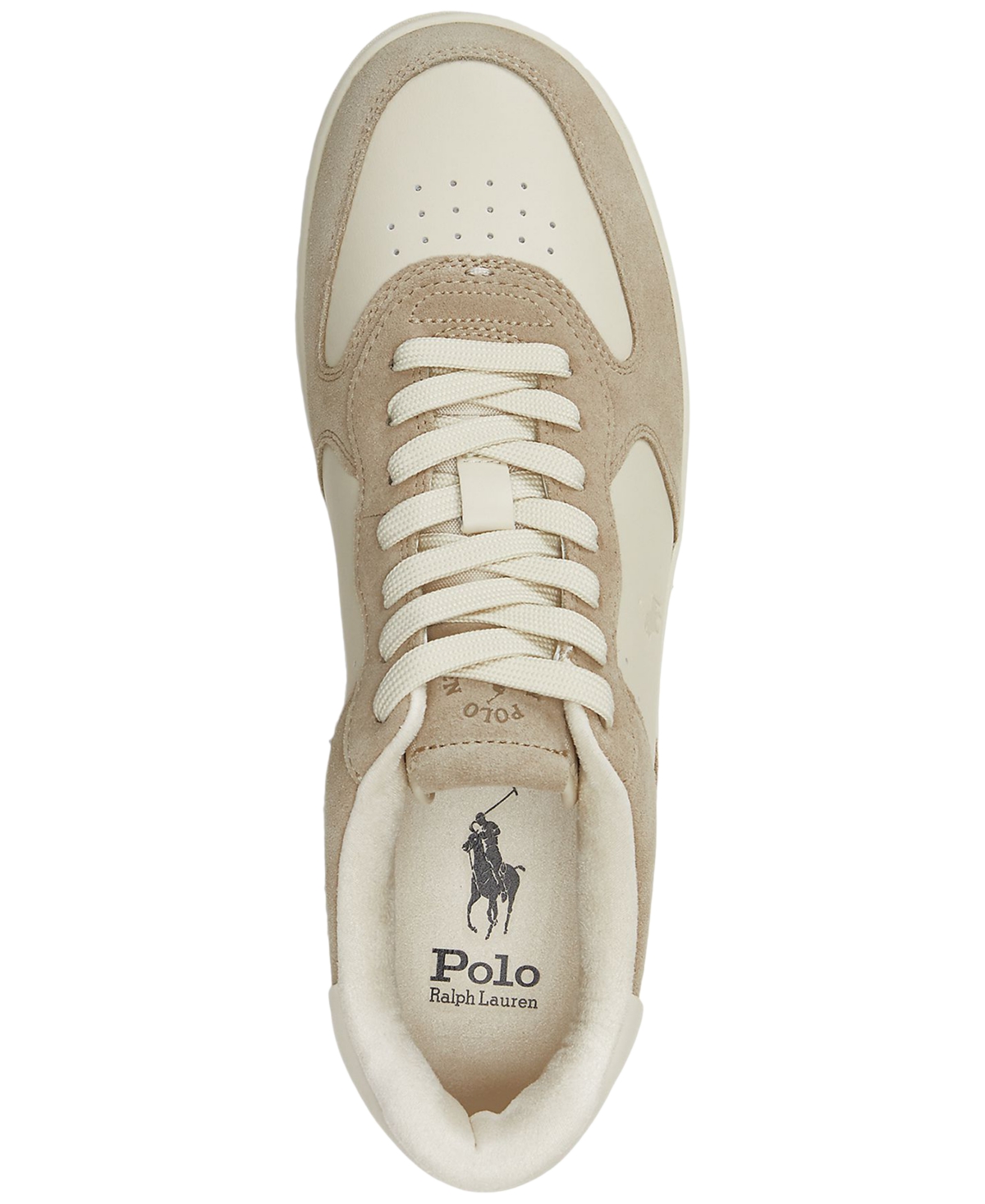 Polo Ralph Lauren Men's Masters Court Lace-Up Sneakers -ECRU