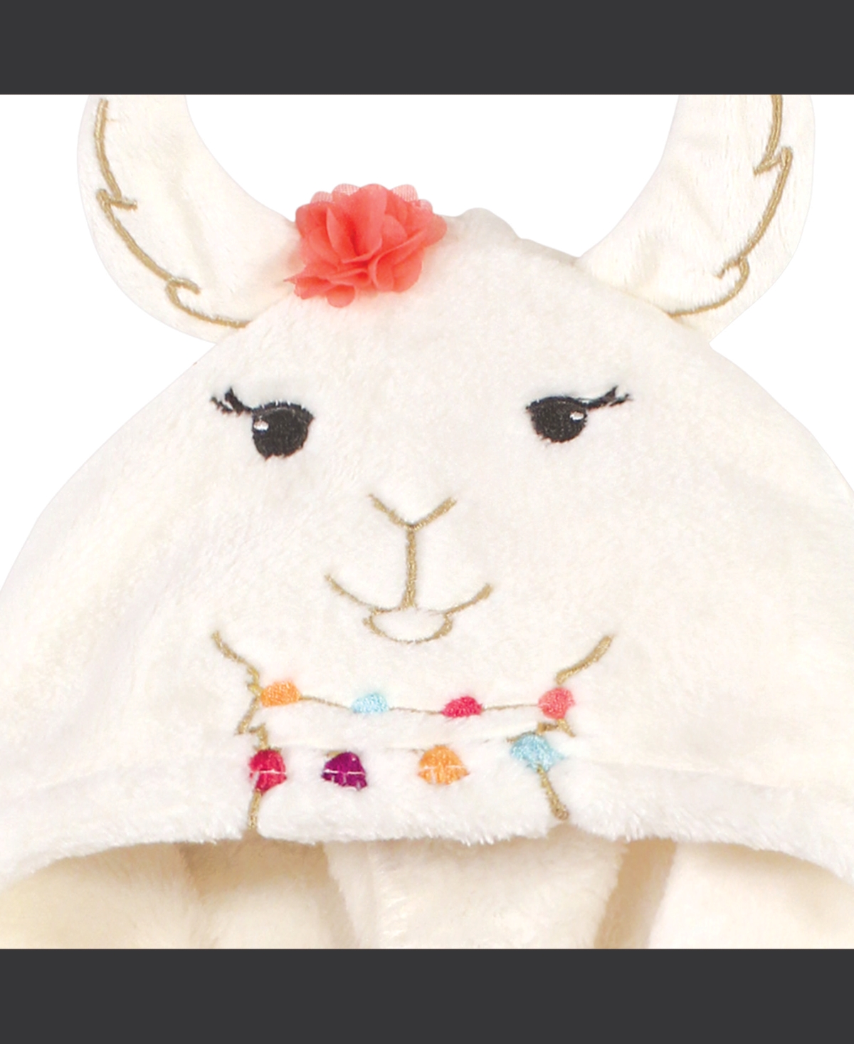 Little Treasure Baby Boys Treasure Baby Unisex Plush Bathrobe, Neutral Months - Llama