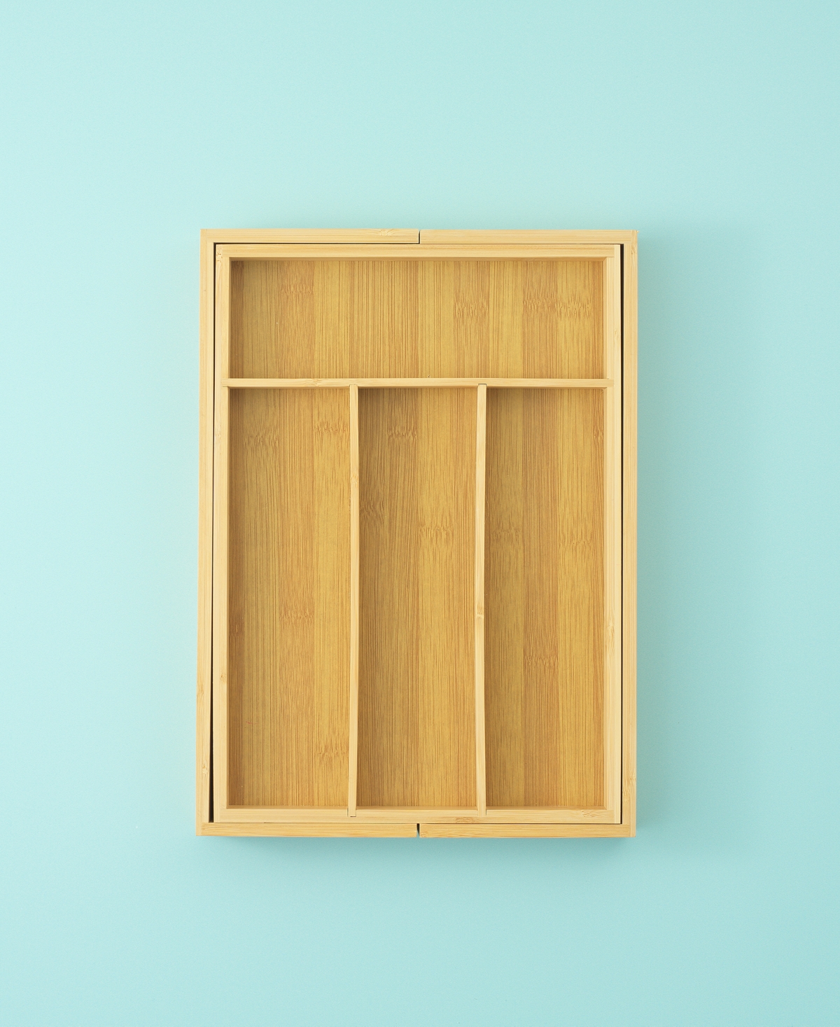 Joyjolt Bamboo 5 Slot Drawer Organizer For Kitchen Utensils In Brown