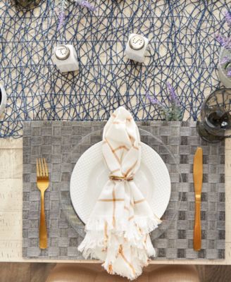 Basketweave Woven Placemat Set of 4