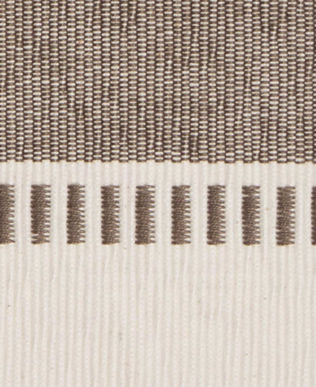 Design Imports Dobby Stripe Ribbed Table Runner, 13"x72 " In Brown