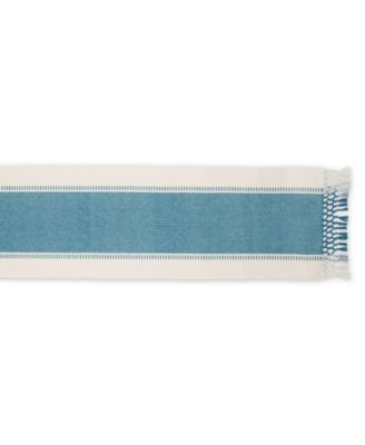 Dobby Stripe Ribbed Table Runner, 13"x72 "