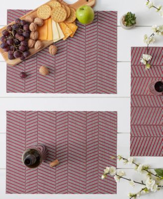 Textured Twill Weave Placemat Set of 6