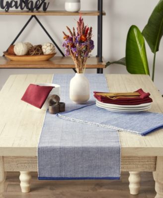 Design Imports Fine Ribbed Table Runner 13x72 inches