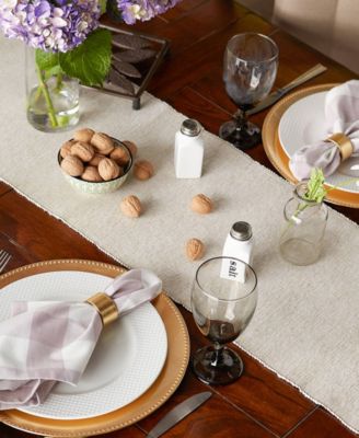 Design Imports Fine Ribbed Table Runner 13x72 inches