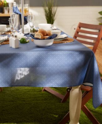 Lattice Print Outdoor Tablecloth with Zipper 60 Round