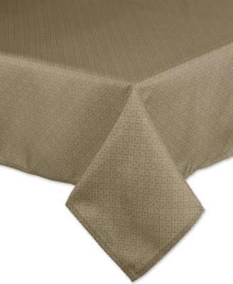 Lattice Print Outdoor Tablecloth with Zipper,  60"x84 "