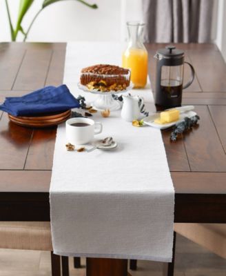 Design Imports Fine Ribbed Table Runner 13x72 inches