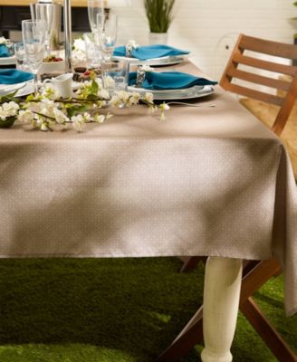 Lattice Print Outdoor Tablecloth with Zipper 60 Round