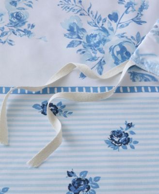 Christa Floral Striped 3-Pc. Duvet Cover Set, Full/Queen