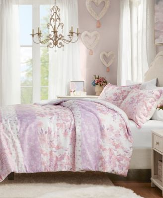 Oliena Floral Paisley 3-Pc. Duvet Cover Set, Full/Queen