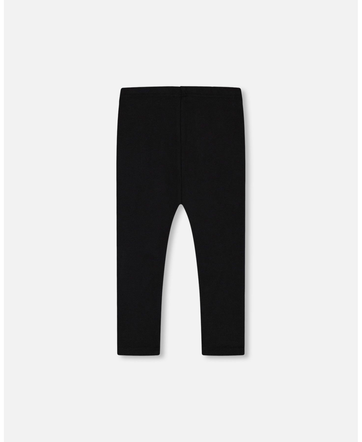 Deux par Deux Big Girls Rib Leggings- Black