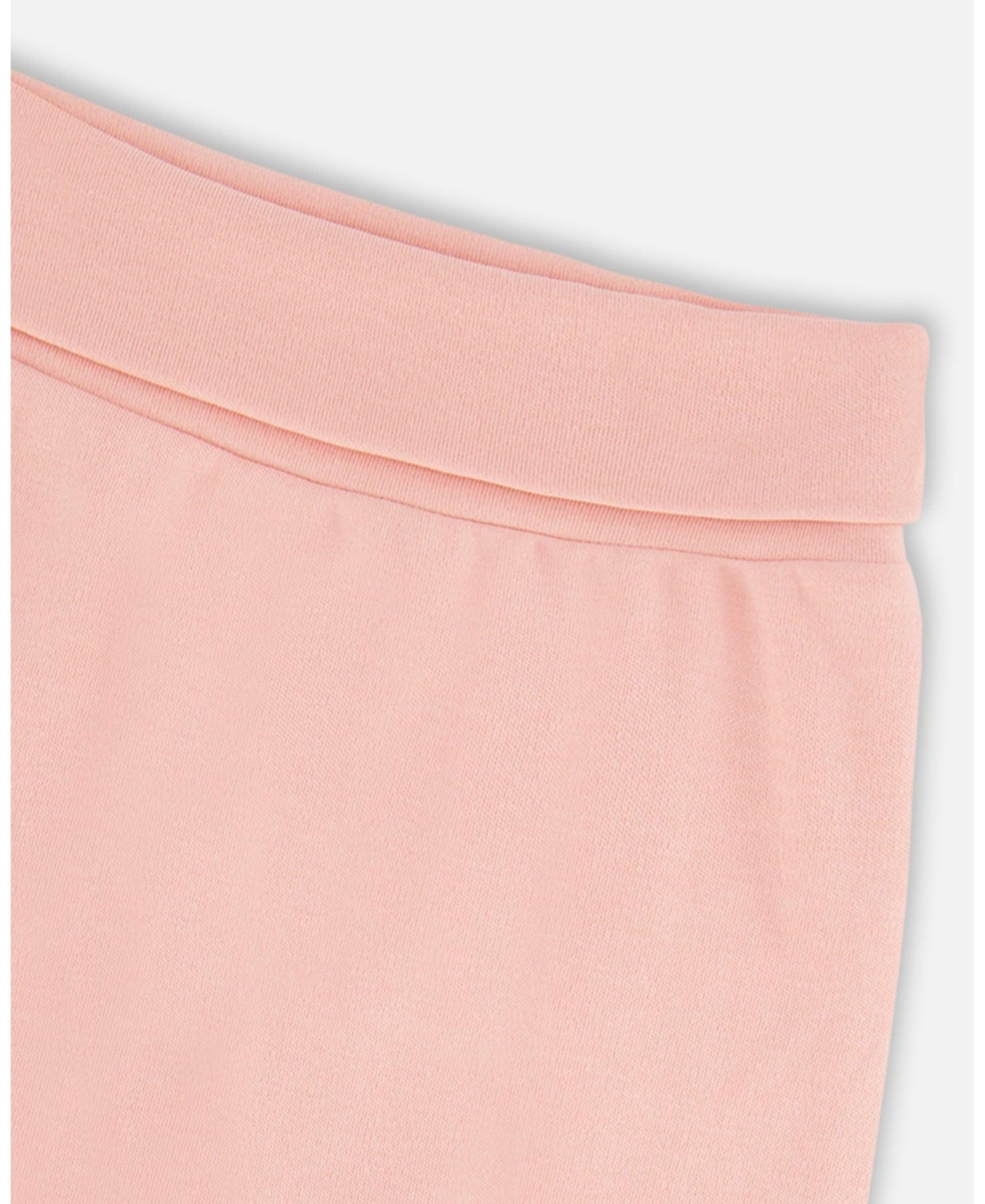 Deux par Deux Baby Girls Baby Organic Cotton Evolutive Pant With Print- Light pink