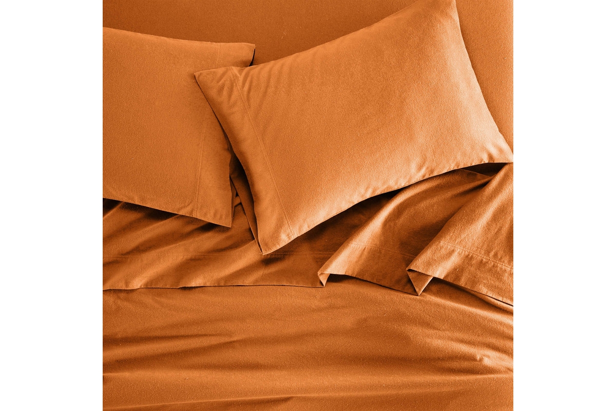 Superior Paisley or Solid Flannel Cotton Deep Pocket Sheet Set