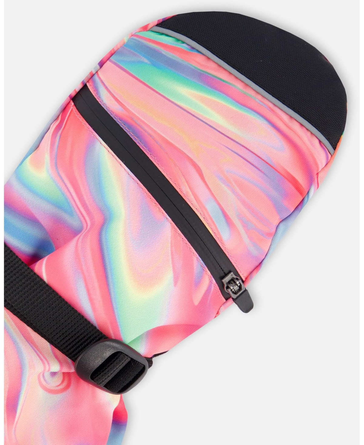 Deux par Deux Girls Technical Mittens- Printed marble