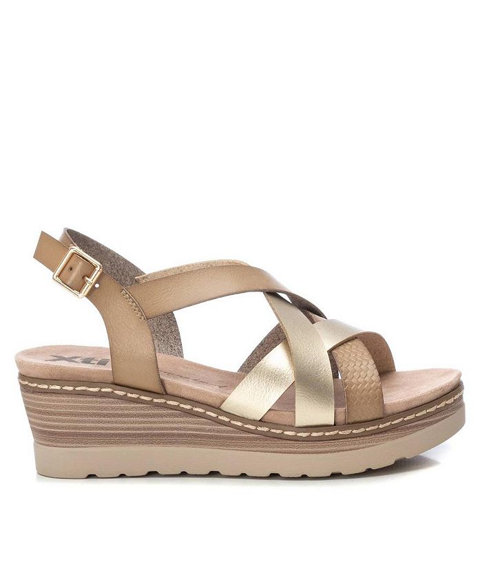 Xti - Women's Low Wedge Strappy Sandals