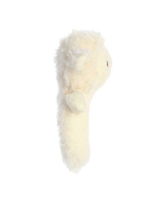 Small Rattle Cherub Lamb Playful Baby Plush Toy White 6