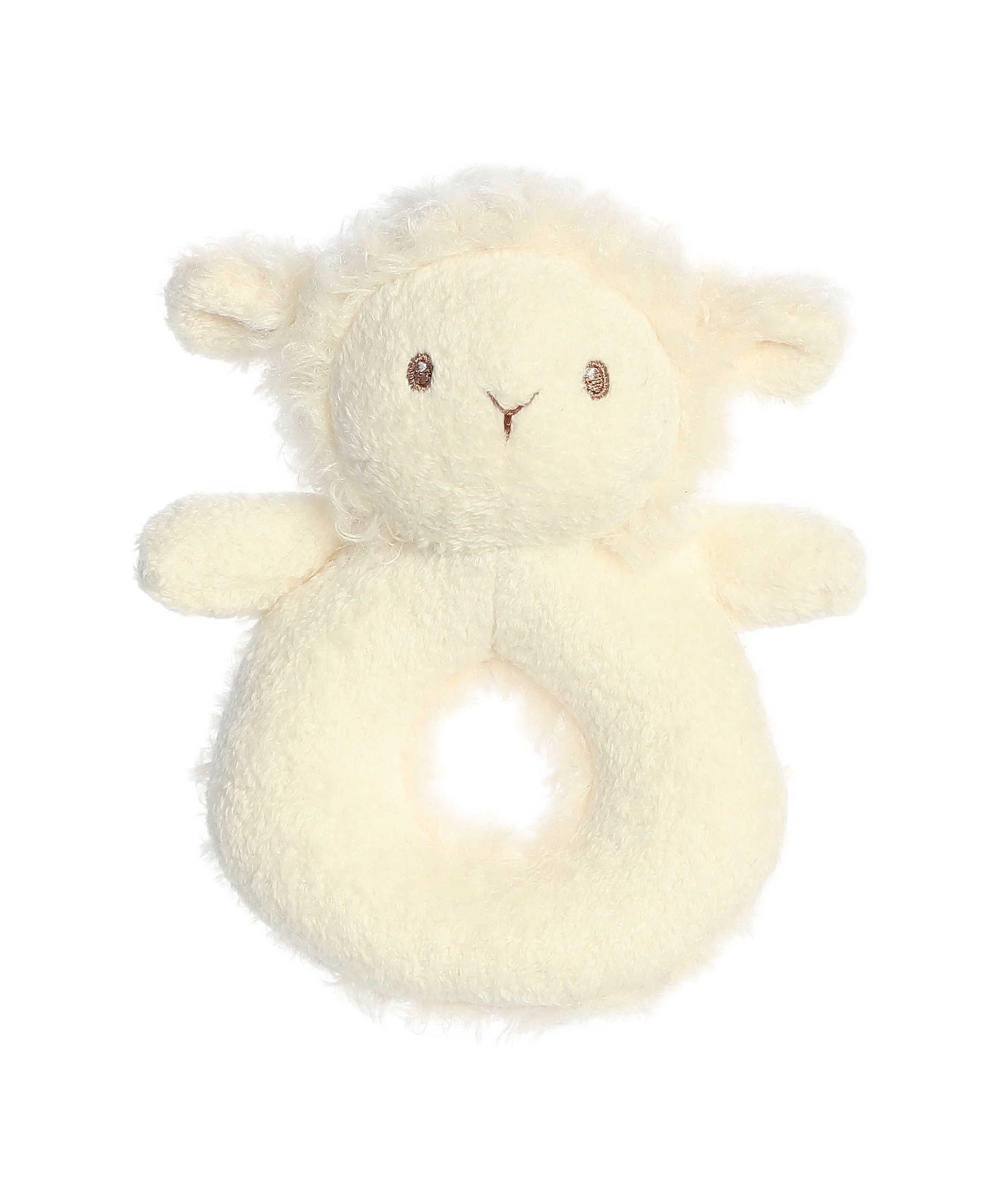 Детская мягкая игрушка ebba Cherub Lamb 6" Plush Rattle — фото 1
