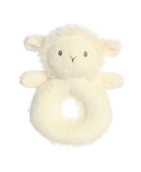 Детская мягкая игрушка ebba Cherub Lamb 6" Plush Rattle