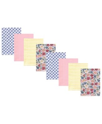 Girls Cotton Poly Flannel Burp Cloths Multipack