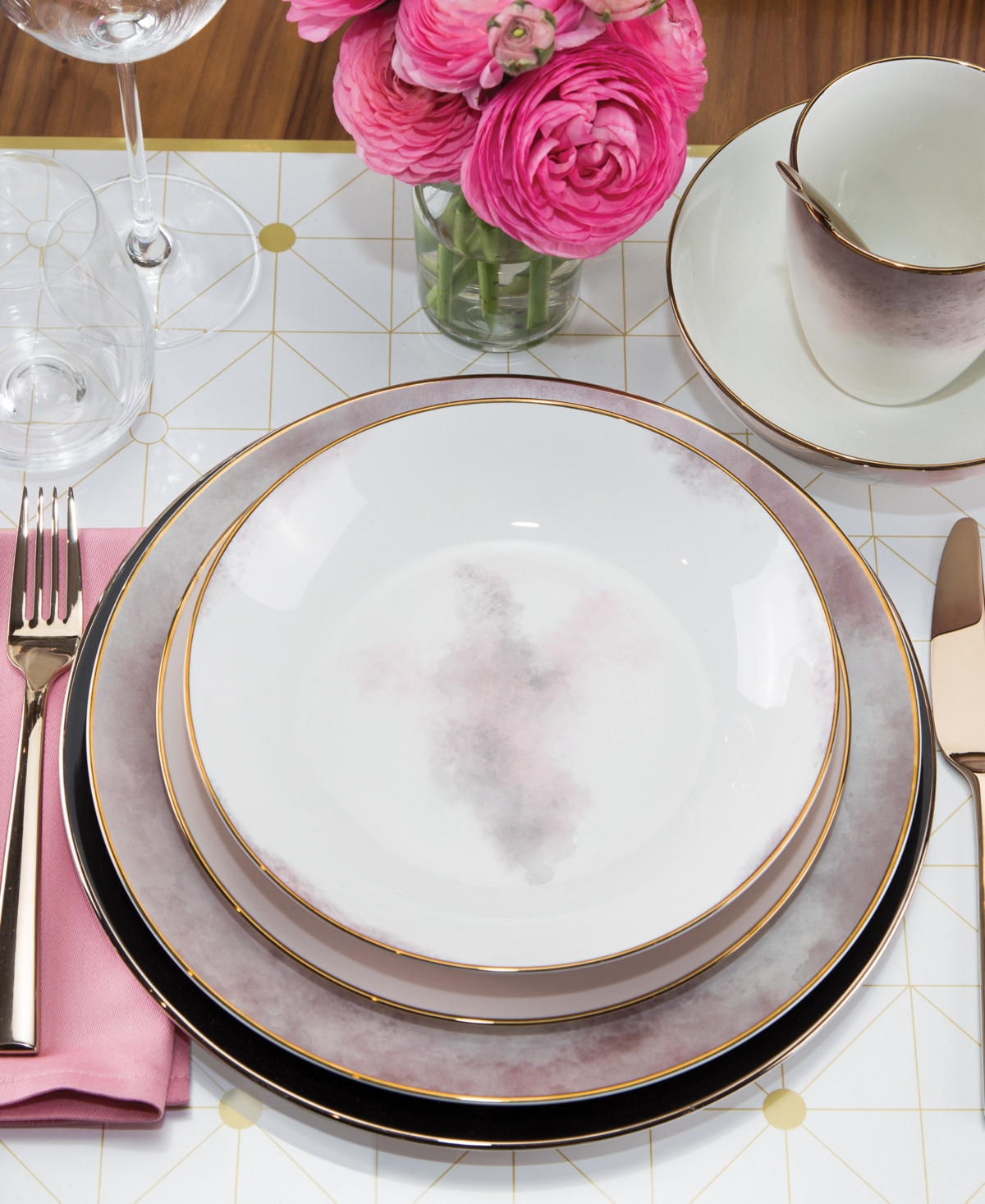 Lenox Set Of 4 Trianna Coupe Dinner Plates In White