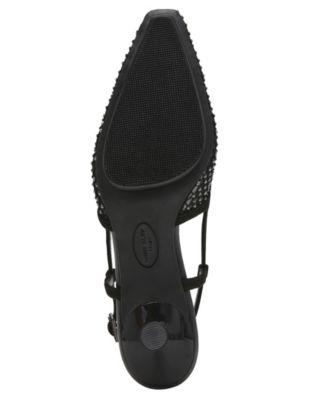 Women's Thia Rhinestone Mesh Slingback Pumps