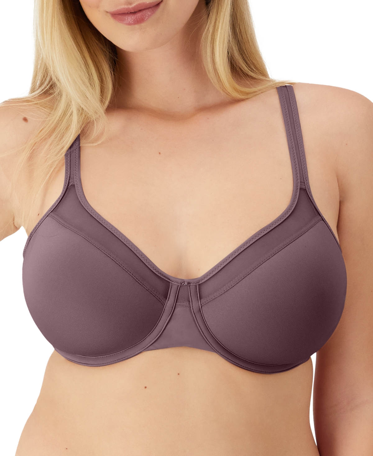 Shop Bali One Smooth U Ultra Light Shaping Underwire Bra 3439 In Currant Purple