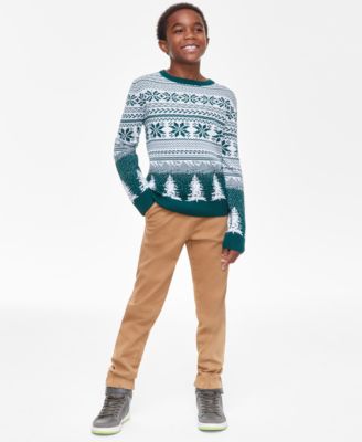 Holiday Lane - Big & Little Boys  Fair Isle Sweater