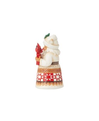 Santa with JOY Sign Cardinal Figurine