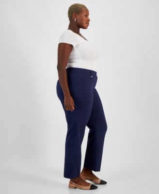 Plus and Petite Plus Size Curvy Pants, Created for Macy's