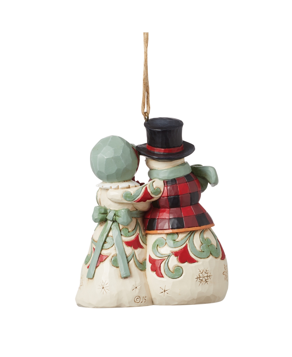 JIM SHORE HIGHLAND GLEN SNOWMAN ORNAMENT
