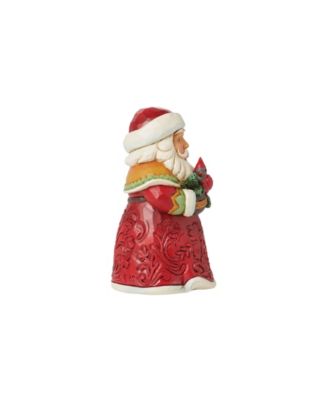 Mini Santa with Cardinal Figurine