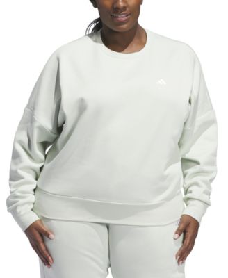 adidas - Plus Size Small Logo Crewneck Sweatshirt