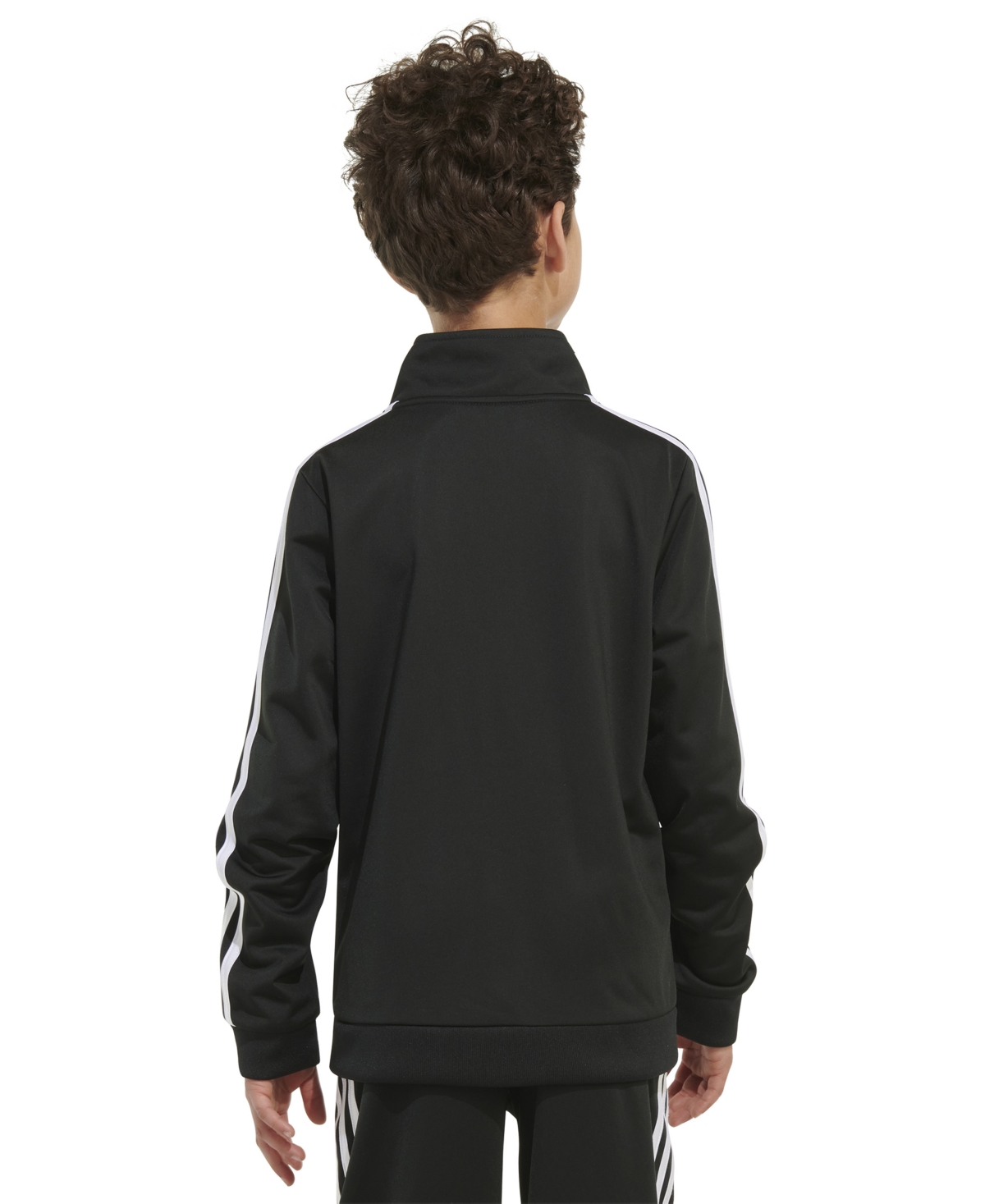 adidas Little Boys Zip Front Iconic Tricot Jacket