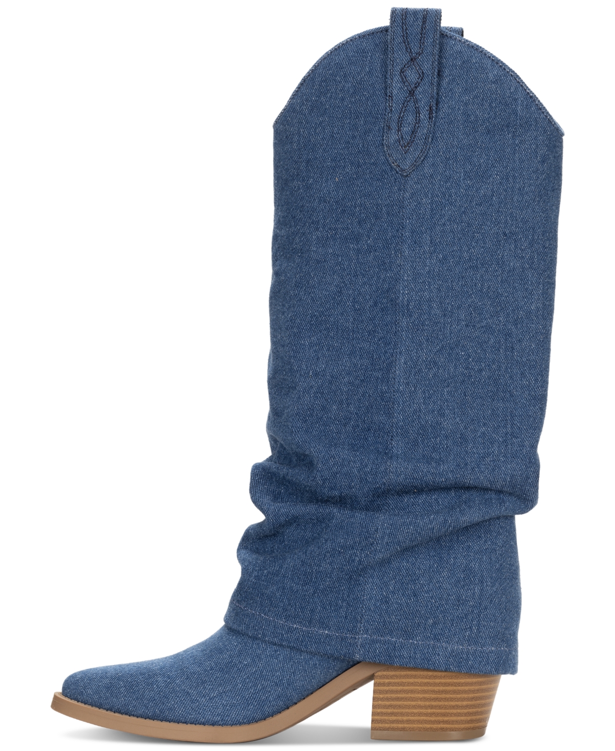 Sun + Stone Women's Bryynn Slouch Cuff Western Knee High Boots, Created for Macy's