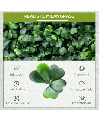 Thick & Realistic Artificial Grass Panel Fence for Privacy and Decor