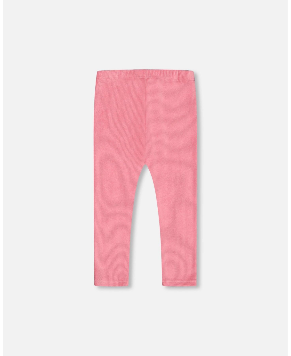 Deux par Deux Toddler Girls Velvet Stretch Leggings- Candy pink