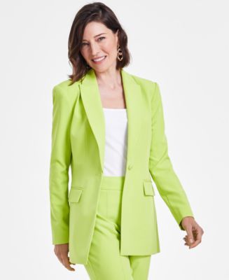 I.N.C. International Concepts Women's Single-Breasted Peak-Lapel Jacket,  Created for Macy's - Macy's