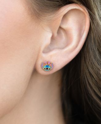 Disney Enamel Stitch Angel Studs