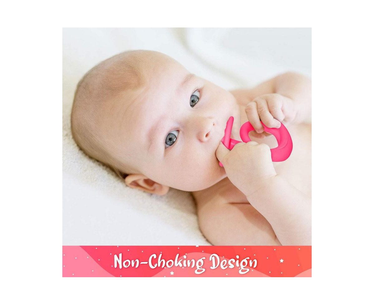 Sperric Baby Baby Teething Toys, 100% Food-Grade Silicone Teethers 0-6 Months Baby Teether Toys 0-6 Months Bpa Free Baby Chew Toys for Sucking Needs