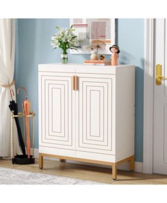 Shoe Cabinet with Doors, 20 Pairs Entryway Shoe Storage Cabinet with Shelves, 5-Tier Modern Free Standing Shoe Racks Storage Organizer for Closet, Living Room, Bedroom