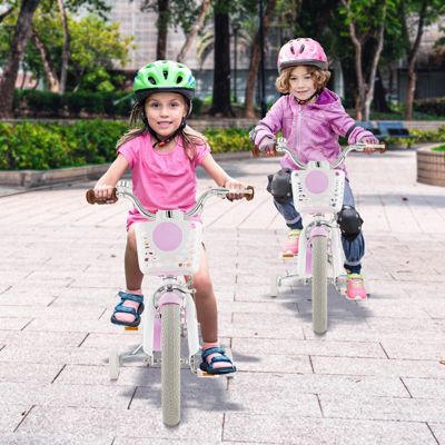 Children's Bicycle with Front Handbrake and Rear Coaster Brake Safe and Easy-to-Ride Bike for Kids